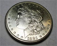 1881 S BU PL Morgan Silver Dollar