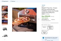 E2555  Nexgrill 12" Pizza Oven, 15,000BTUs