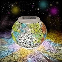 Color Changing Solar Powered Glass Ball Garden