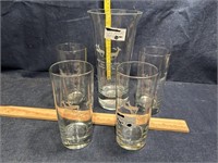 Water pitcher and Glass ware
