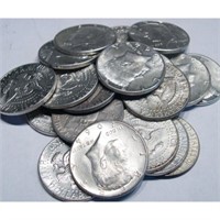 (20) Kennedy Half Dollars -1964- 90% Silver