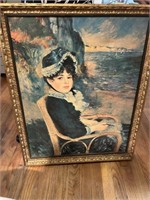 Vintage Renoir Lady by the Seashore