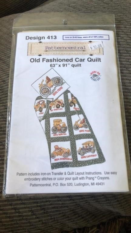 NEW QUILT IRON ON TRANSFER & quilt layout