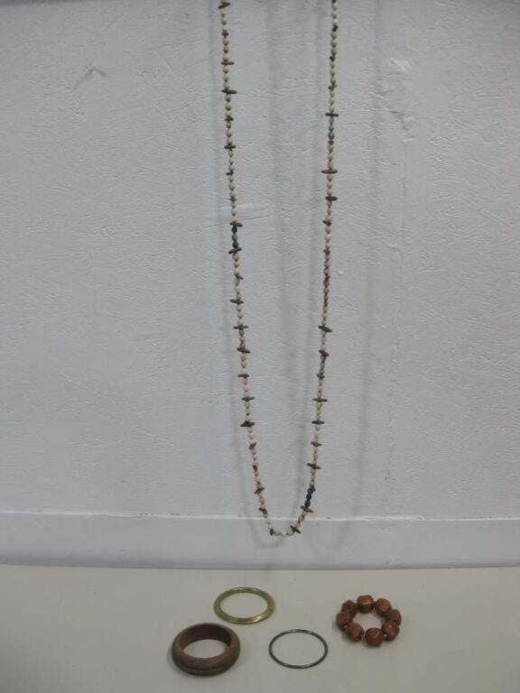 Necklace & 4 Bracelets Costume Jewelry