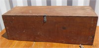 Vintage Wood Box W Cutout For HandSaw