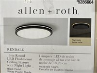 ALLEN AND ROTH FLUSHMOUNT FIXTURE RETAIL $70