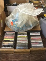 Music cassettes and cassette holder