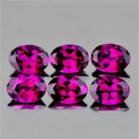 Natural Pink  Rhodolite Garnet 6 Pcs {Flawless-VVS