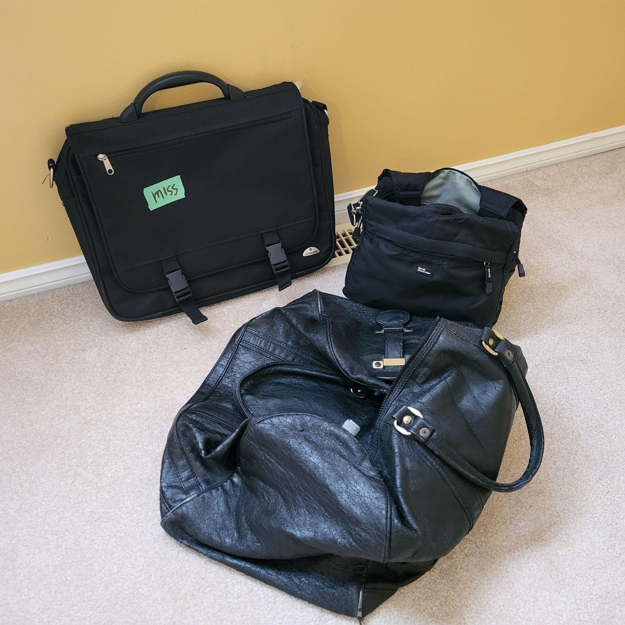 Black Briefcase Purse and tote bag