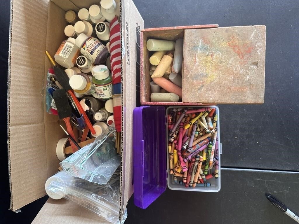 Art Supplies- Chalk, Crayons, Paint and More!!