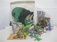 Dinosaur Bag W/Dinosaur Toys See Info