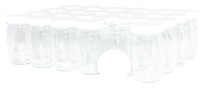 24 Pack 4 oz Clear Glass Jar with White Cap