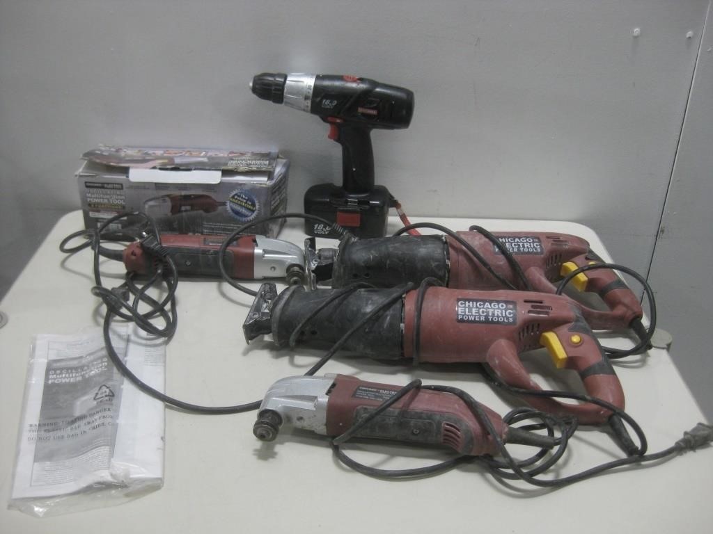 Chicago Electric & Craftsman Power Tools Powers On