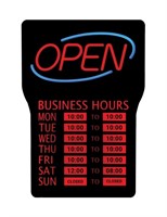 Royal Sovereign LED Open Sign with Business Hours