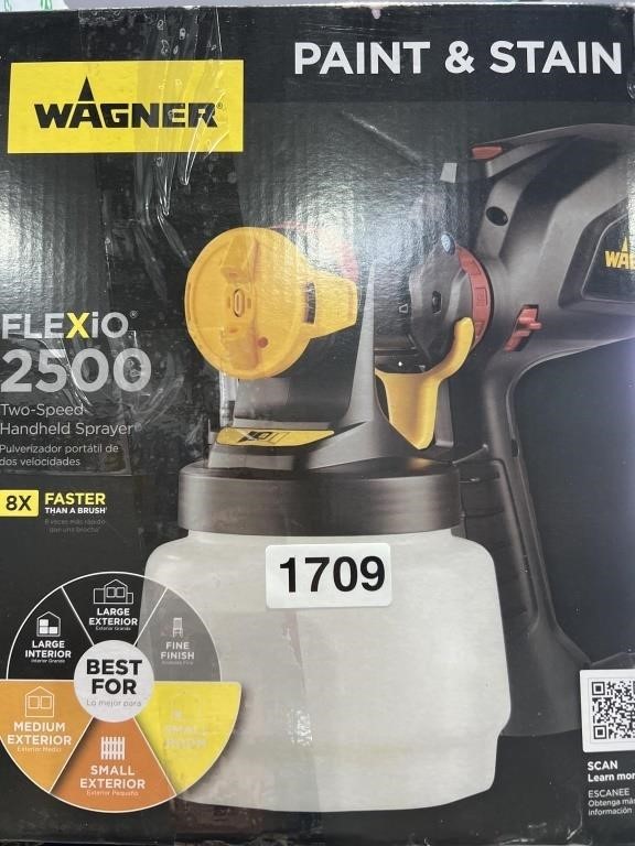 WAGNER FLEXIO 2500 PAINT AND STAIN SPRAYER
