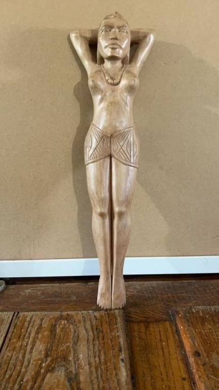 Hand carved wooden figure