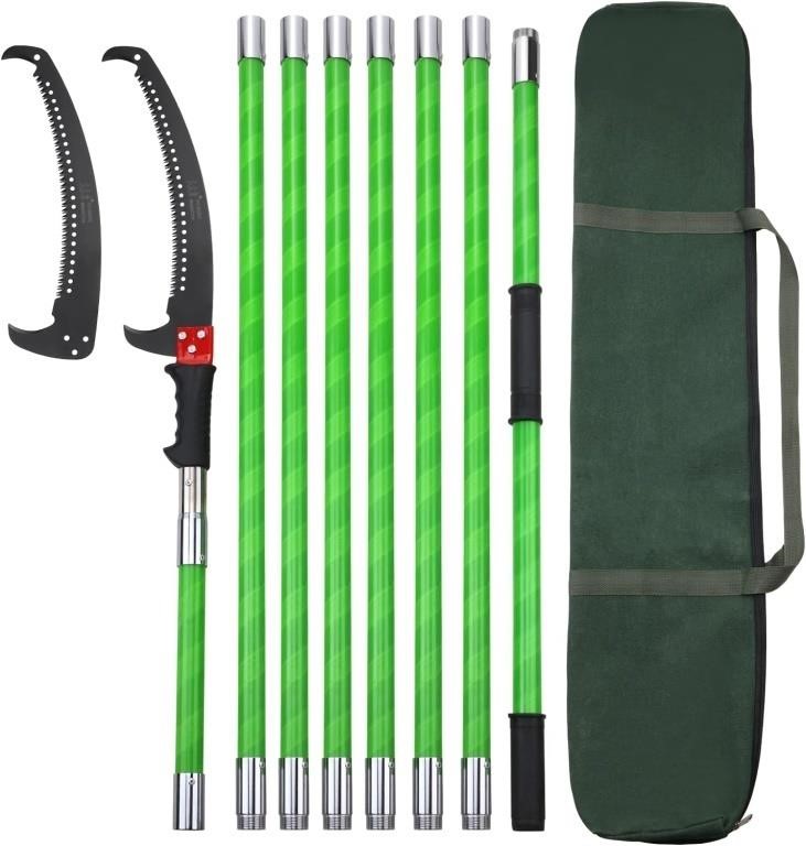 26 Feet Tree Pole Pruner Manual Branches Trimmer