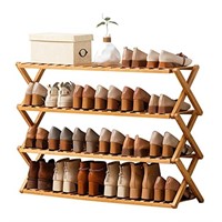 Choclaif Shoe Racks for Closet, Shoe Shelf Bamboo