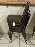 Virco Brown fabric Stacking Chairs