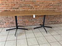 2 LOCKING CAFE TABLES LAMINATED