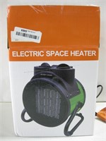Electric Space Heater Powered On