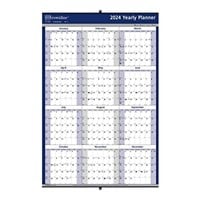 Brownline 2024 Yearly Wall Calendar, 12 Months,