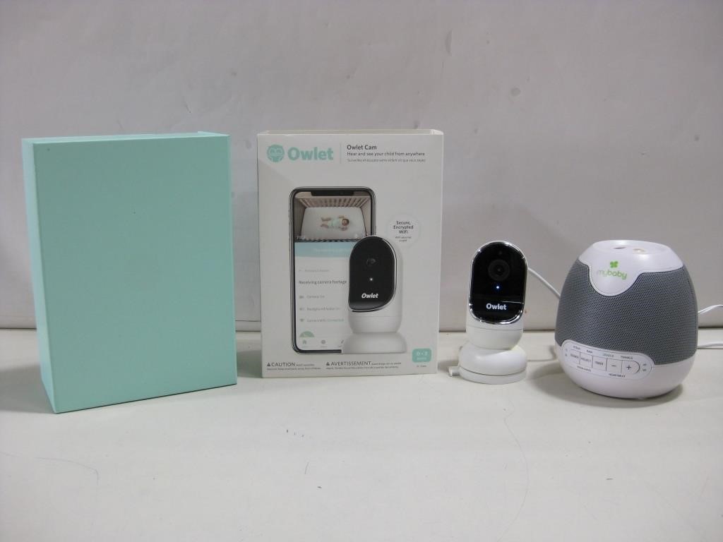 Owlet Cam & My Baby Baby Monitors Powered On