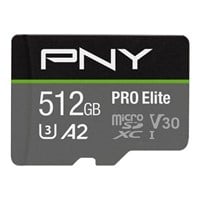 PNY U3 Pro Elite MicroSD Card - 512GB -