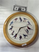 Bird clock makes bird noises