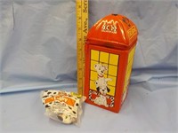 Dalmatian zip up box and toy