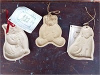 Brown Bag Cookie Co Molds. Lot of 3-Cat, Dog &