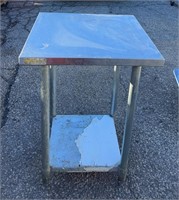 WORK TABLE STAINLESS STEEL 24" X 24"