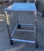 MOBILE CART STAINLESS STEEL 21" X 25" X 31.5"WDH
