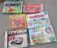 Games - sorry, Scrabble, Monopoly, etc