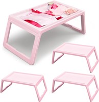 Barydat 4Pk Breakfast Tray Table (Pink)