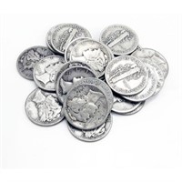 (20) Mercury Dimes -90% Silver