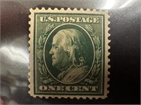 #374 MINT OF HIGH GD 1910 FRANKLIN ISSUE STAMP