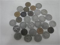 10 Buffalo Nickels, 10 V Nickels, 10 Indian Cents