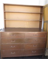 Custom Made Solid Ply Wood Work Cabinet W Shelving