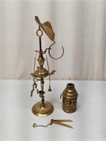 Vintage Brass Incense Burner Oil Lamp