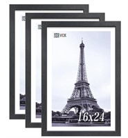 VCK 16x24 Poster Frames Set of 3, Black