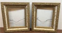 2 antique gilded frames Approx. 13x15