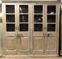 Solid Wood Four Door Cabinet, 92"x90"x16"