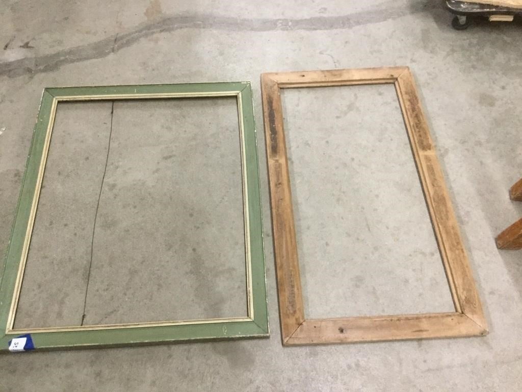 Two Wooden picture frames, 31 1/2 x 25 1/2 and 34