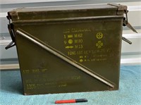 Large Metal Military Ammo Box