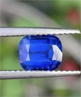 Natural Royal Blue Cushion Sapphire 2.13 Cts - Cer