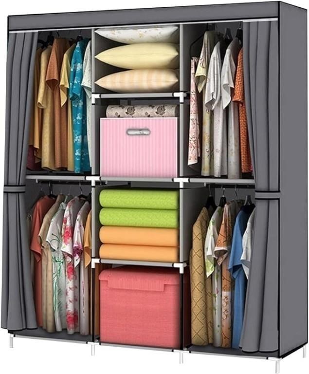 YOUUD Wardrobe Storage Closet Clothes Portable