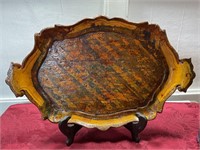 Vintage Florentine tray 14 x 8 1/2
