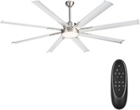 $200  72 Inch Industrial DC Ceiling Fan with LED