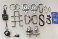 Assorted “S” Biners and Mountable “D” Rings and